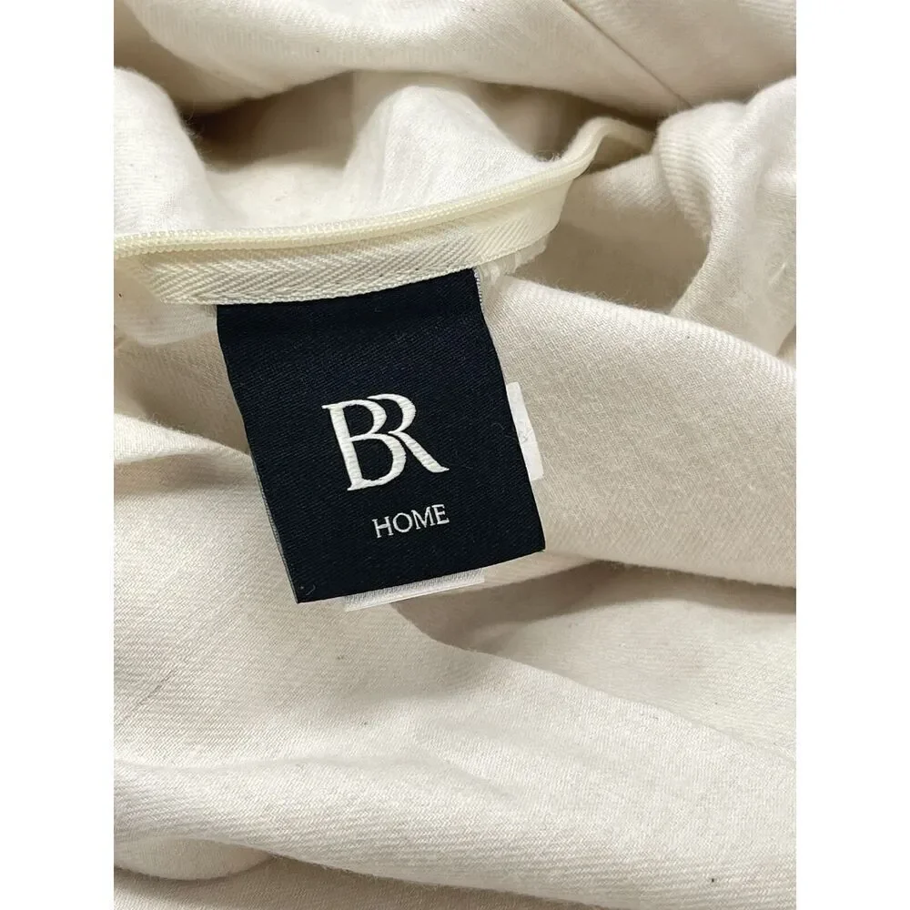 Banana Republic Home Cotton Cashmere Silk King Shams Set Of 2 Wide Flange NWOT